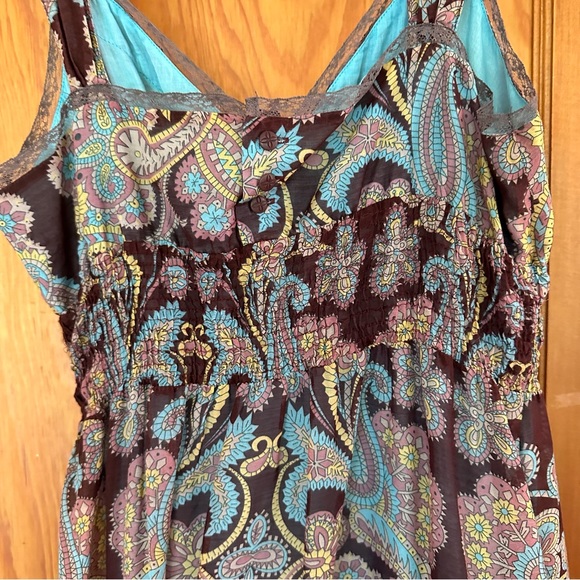 Free People Paisley Dress Size 10 - Picture 8 of 9